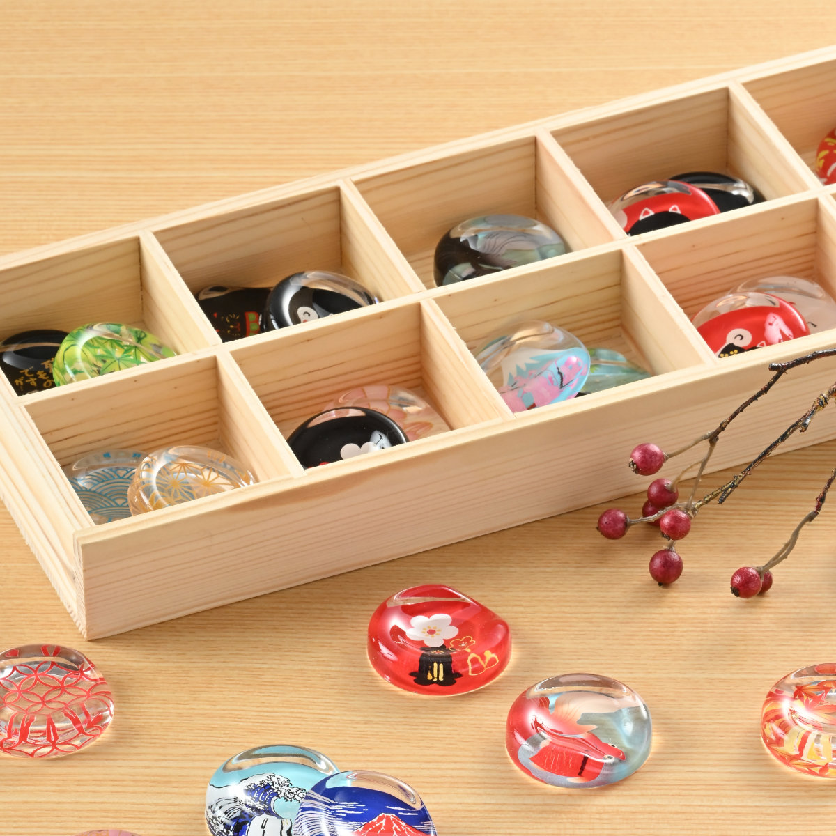 箸置き アクリル箸置き ( 和柄 文様 アクリル ガラス風 日本製 箸 置き 箸おき お箸置き カトラリー 和風 和雑貨 紋様 おしゃれ ) 【麻の葉】 麻の葉