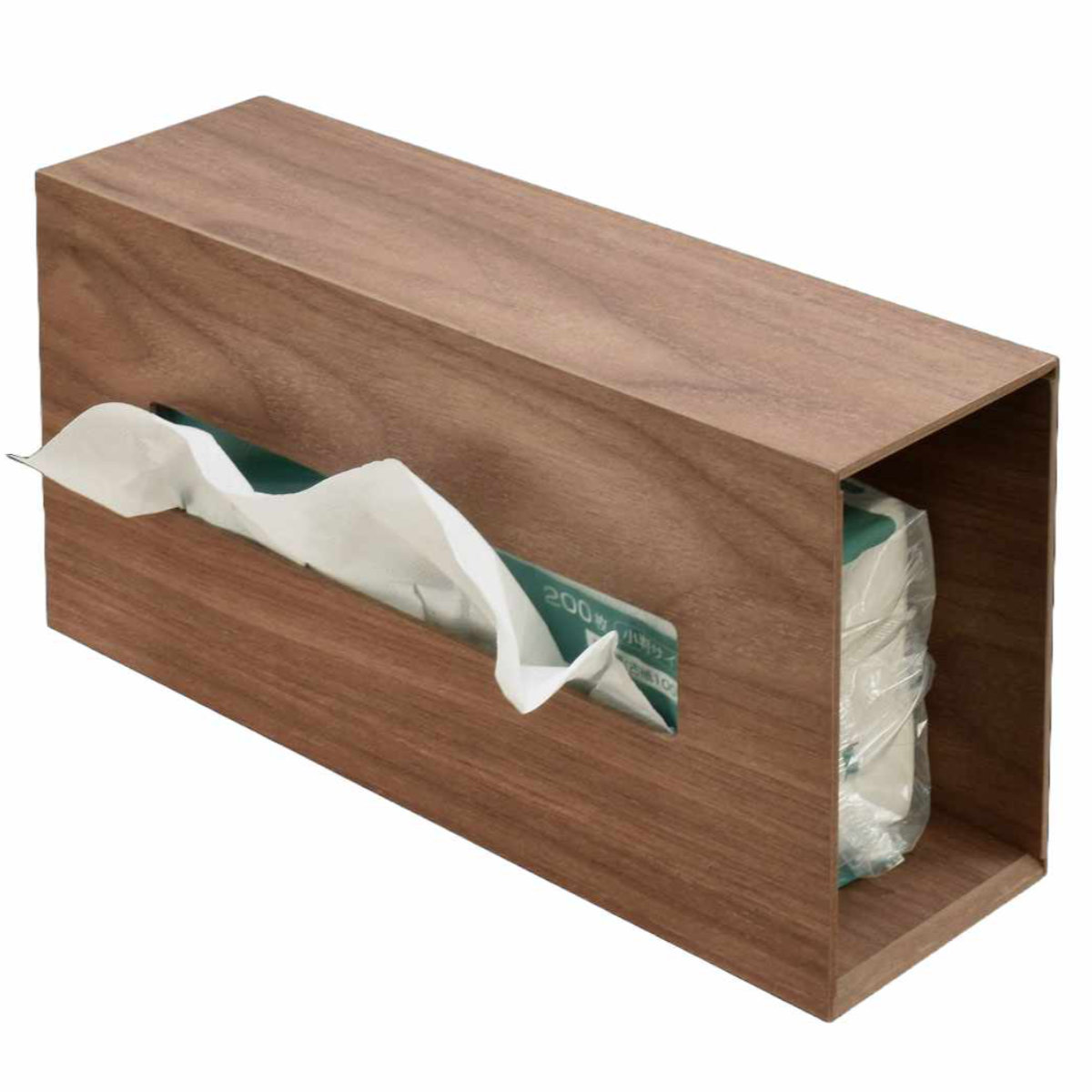 ティッシュケース バスク マグネット ペーパーホルダー ( マグネットタイプ 日本製 ティッシュボックス 木製 磁石 冷蔵庫 洗濯機 キッチン ポリ袋 ティッシュ 収納 ケース インテリア 雑貨 ) 【ナチュラル】 ナチュラル