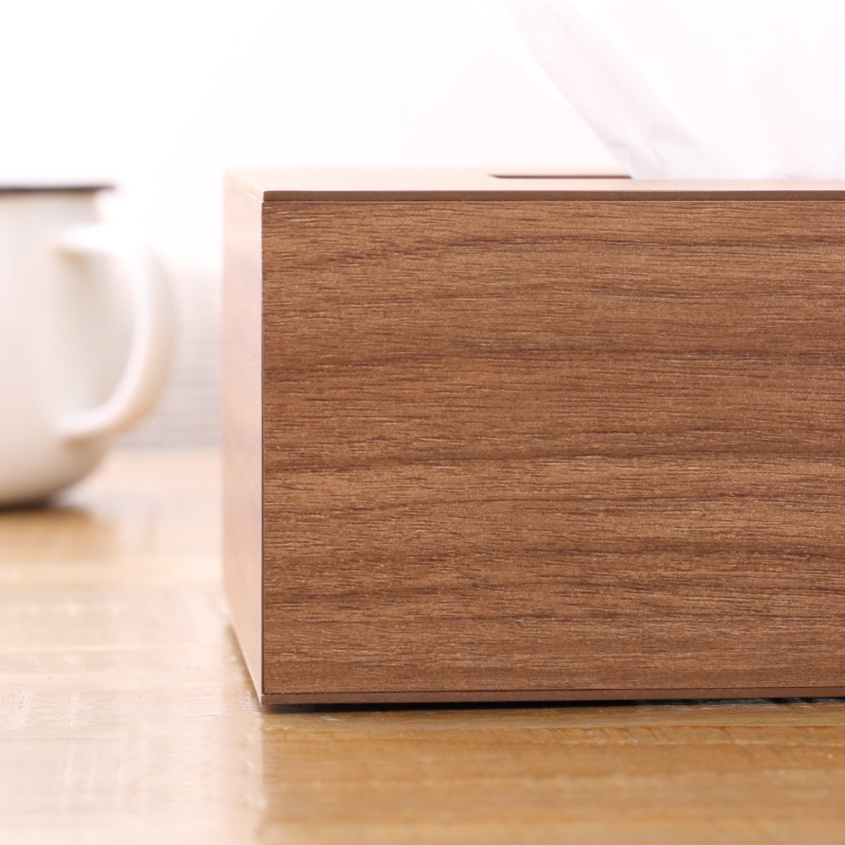 ティッシュケース バスク マグネット ペーパーホルダー ( マグネットタイプ 日本製 ティッシュボックス 木製 磁石 冷蔵庫 洗濯機 キッチン ポリ袋 ティッシュ 収納 ケース インテリア 雑貨 ) 【ナチュラル】 ナチュラル