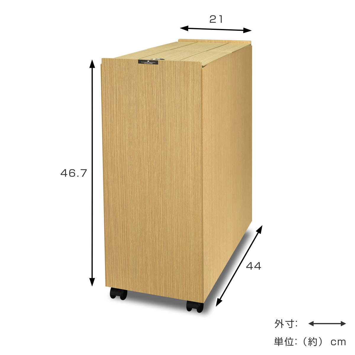 ゴミ箱 30L バスク 日本製 リビングペール ( ごみ箱 木目調 30リットル 袋 見えない くず入れ スリム スライド 角型 キャスター付き 幅21cm リビング キッチン 隙間 棚下 )