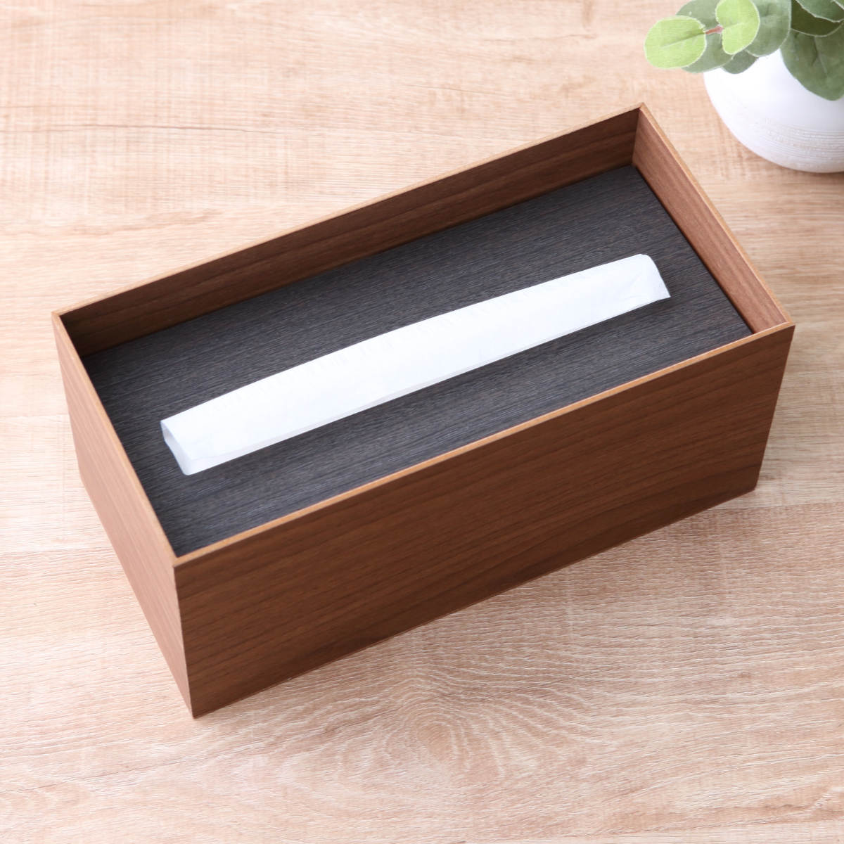 ティッシュケース バスク ティッシュBOX 木製 M ( ティッシュカバー ボックスティッシュ 収納 日本製 ティッシュ ケース ティッシュ入れ ティッシュボックス インテリア リビング シンプル ) 【ブラウン】 ブラウン