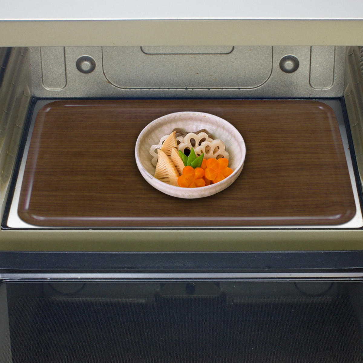 トレー SRトレー M 角 オーク 33cm ( 電子レンジ対応 食洗機対応 日本製 キッチントレー キッチントレイ キッチン トレイ 角型 おしゃれ シンプル ランチョンマット 木目調 )