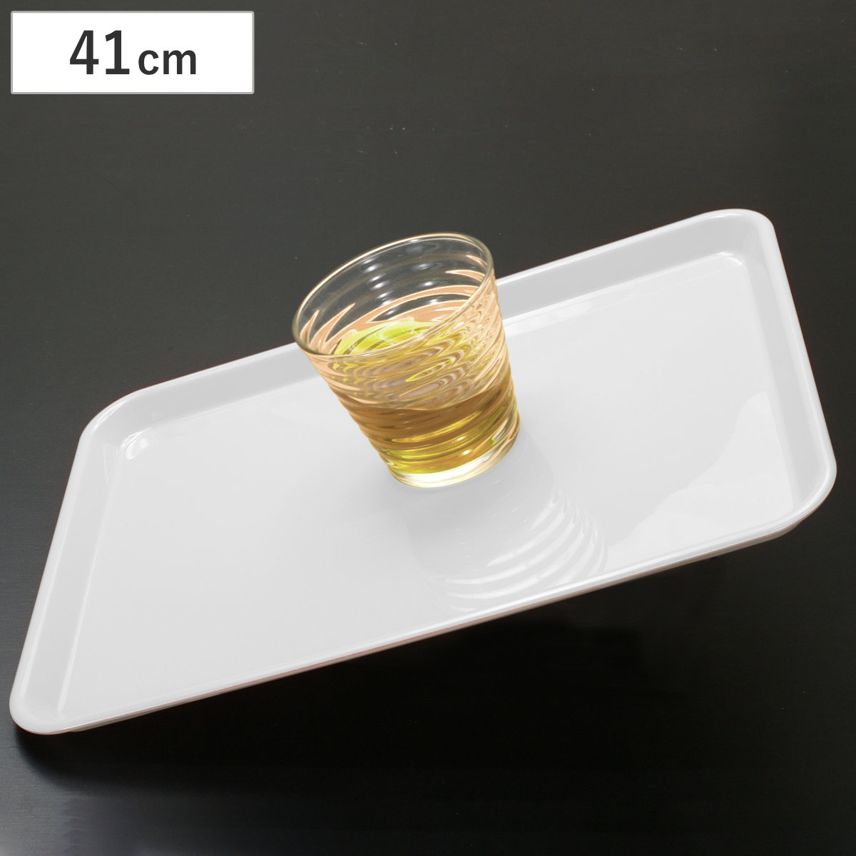 トレー ピノ PINO レンジで使えるノンスリップトレー 41cm （ キッチントレー 電子レンジ対応 日本製 キッチントレイ キッチン トレイ 角 角型 ノンスリップ すべり止め おしゃれ シンプル ランチョンマット ）