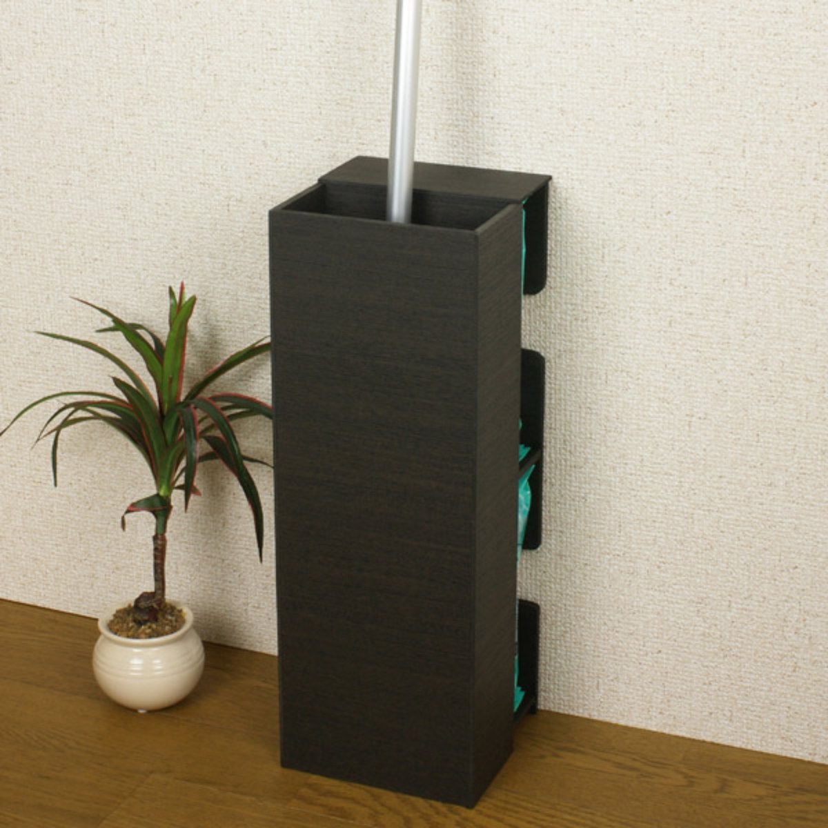 バスク BOSK フローリングワイパースタンド ( フローリングワイパー 収納 清掃用具 省スペース 掃除 フローリングシート 収納ボックス お掃除シート ) 【ブラウン】 ブラウン
