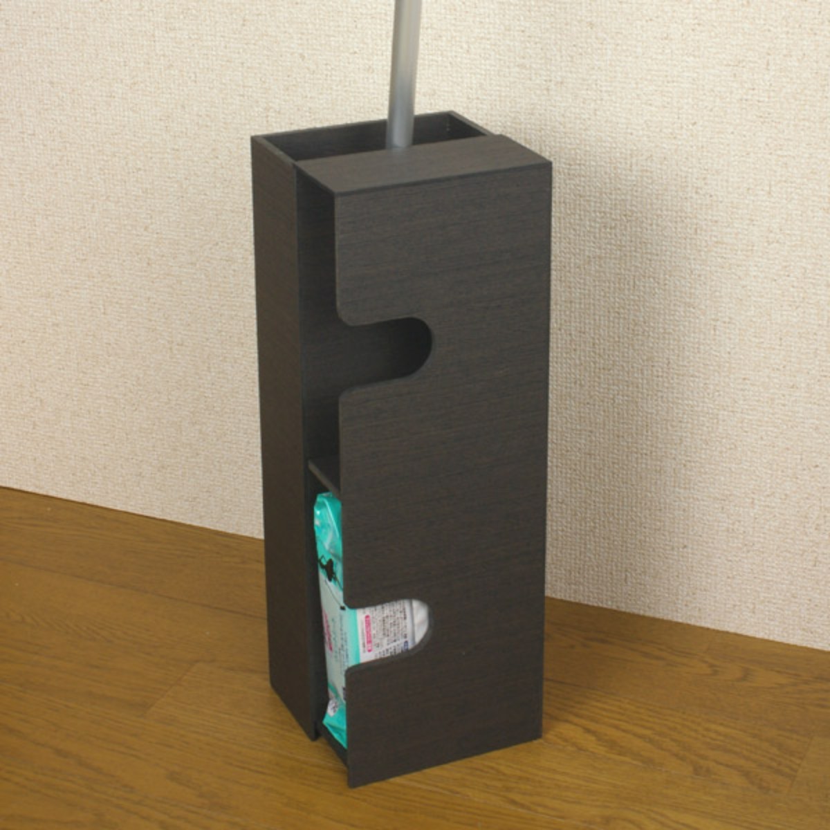 バスク BOSK フローリングワイパースタンド ( フローリングワイパー 収納 清掃用具 省スペース 掃除 フローリングシート 収納ボックス お掃除シート ) 【ブラウン】 ブラウン