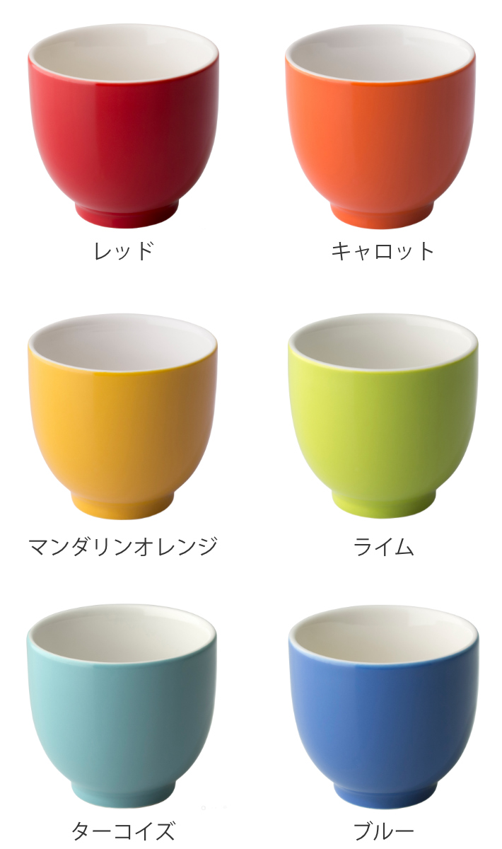 ティーカップ 207ml FORLIFE Qティーカップ ( 陶器 電子レンジ対応 食洗機対応 コップ カップ コーヒーカップ カラフル 取っ手なし 紅茶 コーヒー 珈琲 湯呑 湯飲み 湯のみ お茶 緑茶 ハーブティー おしゃれ かわいい ) 【ブルー】 ブルー