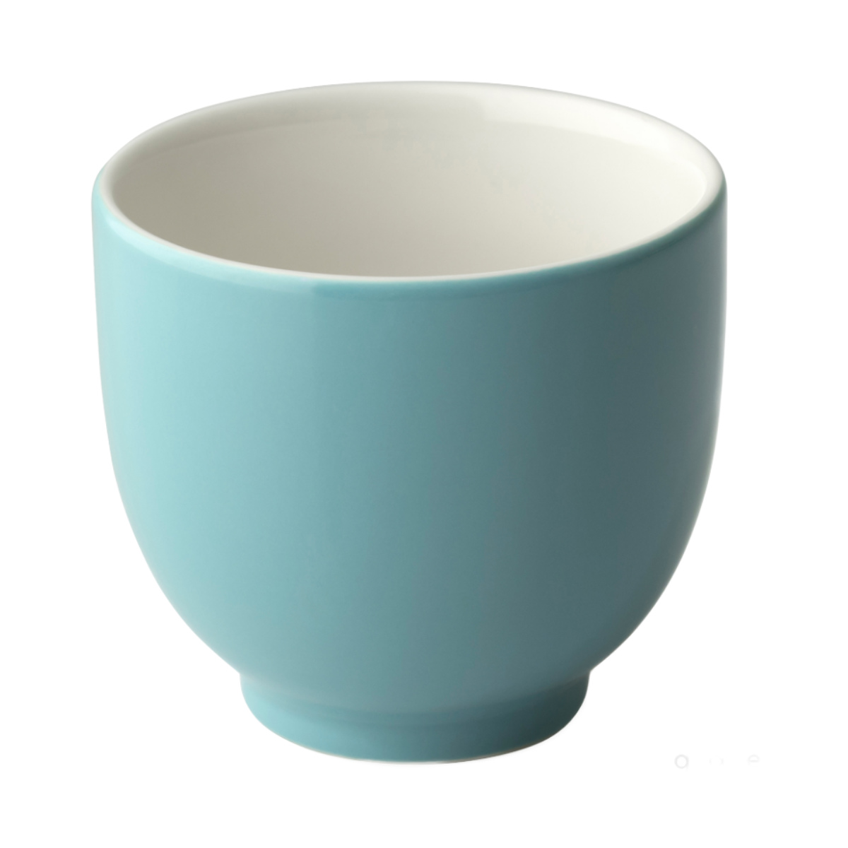 ティーカップ 207ml FORLIFE Qティーカップ ( 陶器 電子レンジ対応 食洗機対応 コップ カップ コーヒーカップ カラフル 取っ手なし 紅茶 コーヒー 珈琲 湯呑 湯飲み 湯のみ お茶 緑茶 ハーブティー おしゃれ かわいい ) 【ブルー】 ブルー