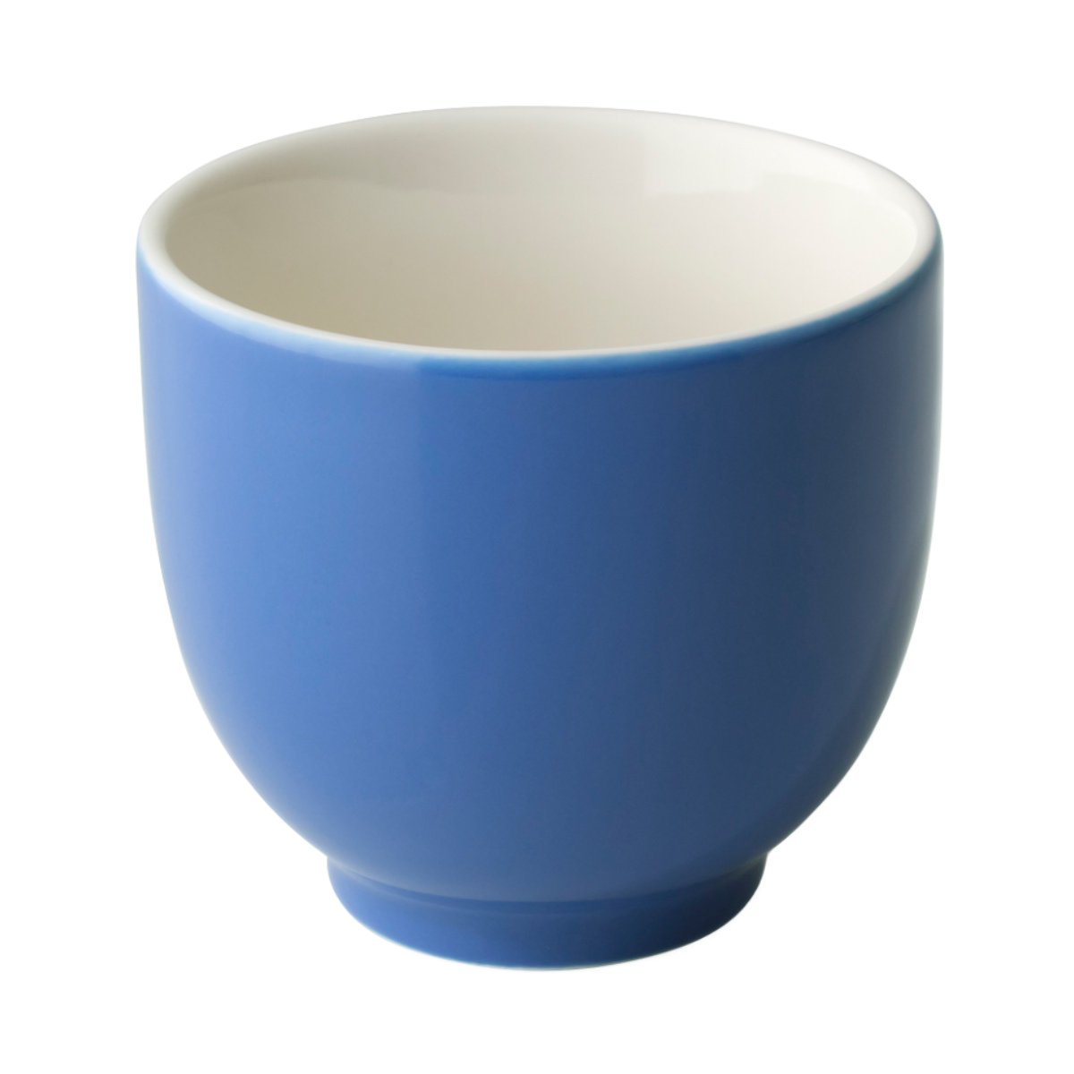 ティーカップ 207ml FORLIFE Qティーカップ ( 陶器 電子レンジ対応 食洗機対応 コップ カップ コーヒーカップ カラフル 取っ手なし 紅茶 コーヒー 珈琲 湯呑 湯飲み 湯のみ お茶 緑茶 ハーブティー おしゃれ かわいい ) 【ブルー】 ブルー