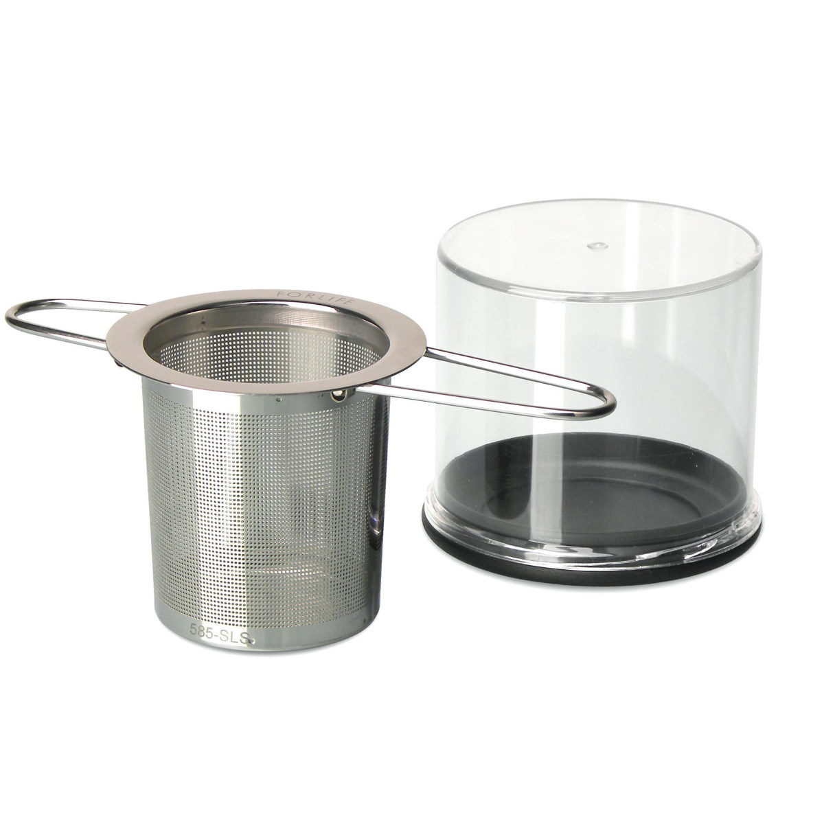 インフューザー FORLIFE 折りたたみハンドルインフューザー ケース付き ( ストレーナー 茶漉し ステンレス 茶こし 紅茶 ハーブティー ティーウェア アウトドア キャンプ おしゃれ かわいい )