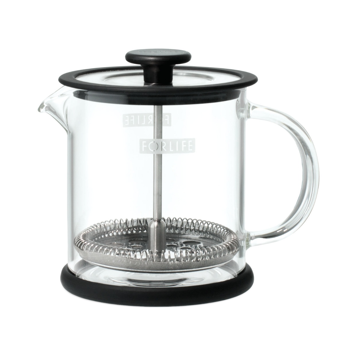 ティープレス 473ml FORLIFE ガラスコーヒー ( コーヒープレス コーヒー 紅茶 ティー プレス ガラス 耐熱ガラス 食洗機対応 電子レンジ対応 ティーポット ティーウェア おしゃれ かわいい )