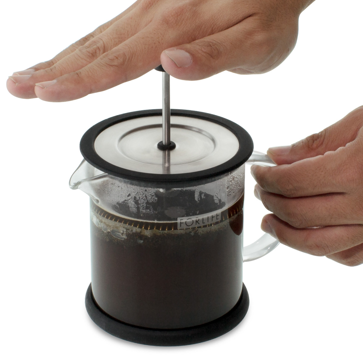 ティープレス 473ml FORLIFE ガラスコーヒー ( コーヒープレス コーヒー 紅茶 ティー プレス ガラス 耐熱ガラス 食洗機対応 電子レンジ対応 ティーポット ティーウェア おしゃれ かわいい )