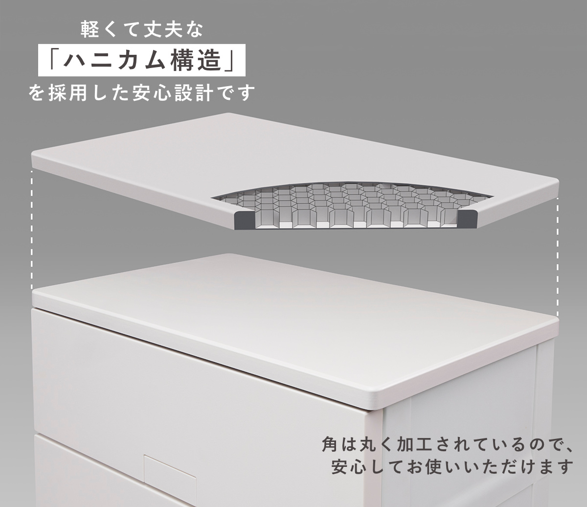 チェスト フィッツチェスト フルフラット 6505 Fits 幅65×奥行41×高さ105cm 5段 ( タンス 引き出し 収納 衣類収納 完成品 プラスチック 引き出しロック フィッツ 衣装ケース リビング収納 収納ケース 洋タンス ストッパー付き ) 【ホワイト】 ホワイト