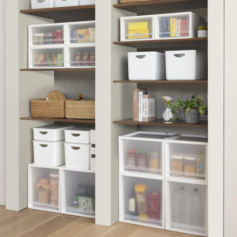 収納ケース 同色2個セット Fits フィッツケース マルチ 40-35S ( 幅35×奥行40×高さ20cm 収納 ケース 衣類収納 積み重ね 収納ボックス 衣装ケース クローゼット収納 引き出し 衣類ケース 洗面所 小物収納 プラスチック )