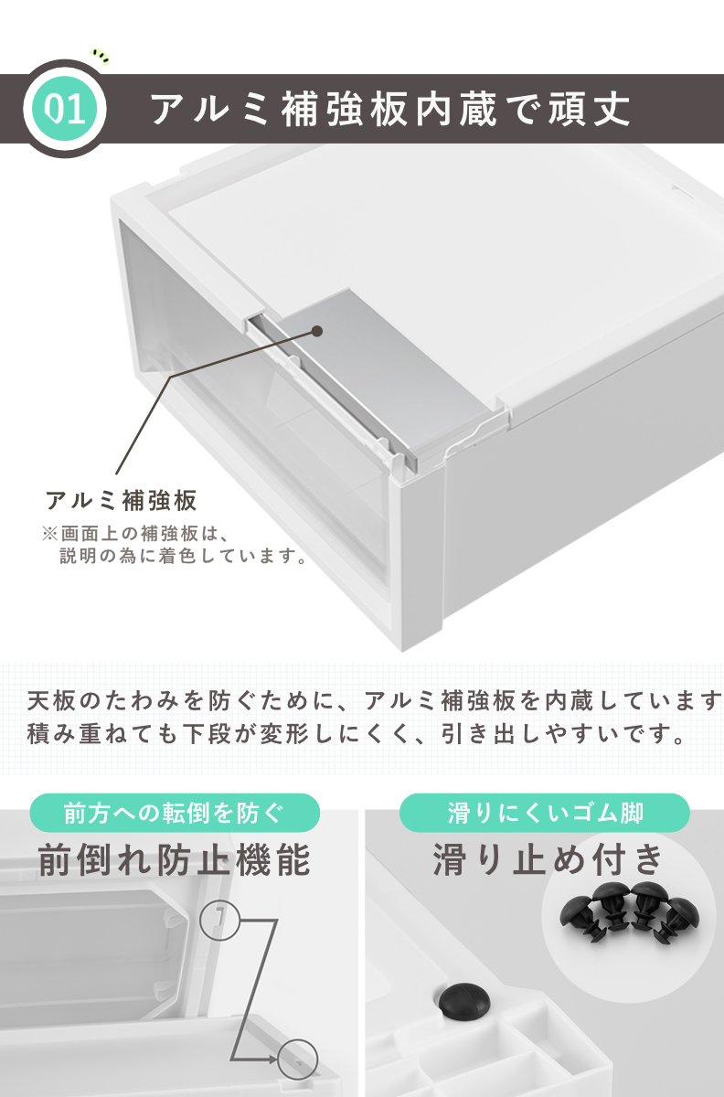 収納ケース Fits フィッツケース マルチ 40-35M ( 幅35×奥行40×高さ30cm 収納 ケース 衣類収納 積み重ね 収納ボックス 衣装ケース クローゼット収納 引き出し 衣類ケース 洗面所 小物収納 プラスチック )