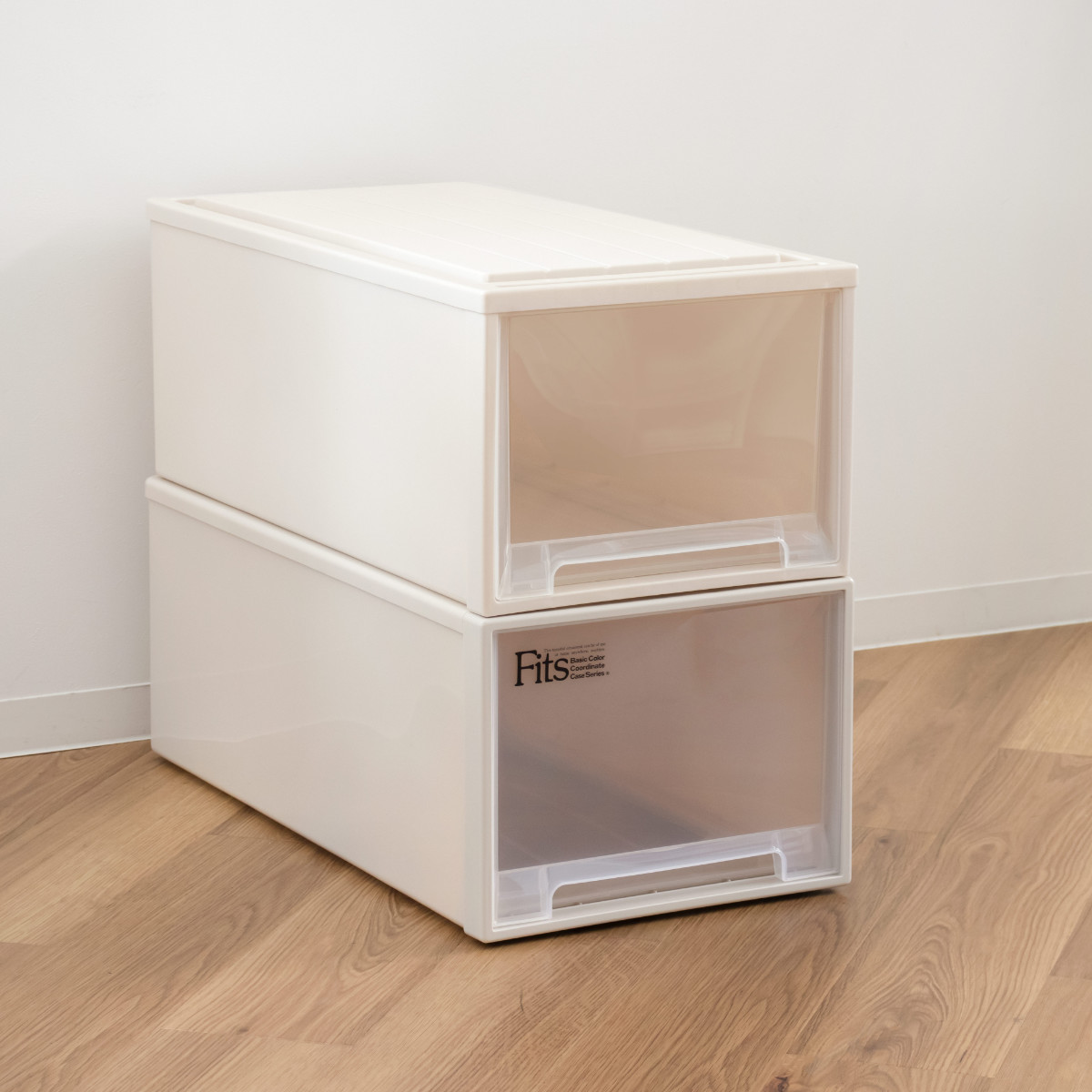 収納ケース Fitsケースに積み重ねられる ビュートケース L-30 引き出し 押入れ ( 収納 衣装ケース 押入れ収納 積み重ね 幅39 奥行74 高さ30 天馬 日本製 押し入れ収納ケース スタッキング 収納ボックス 押し入れ )