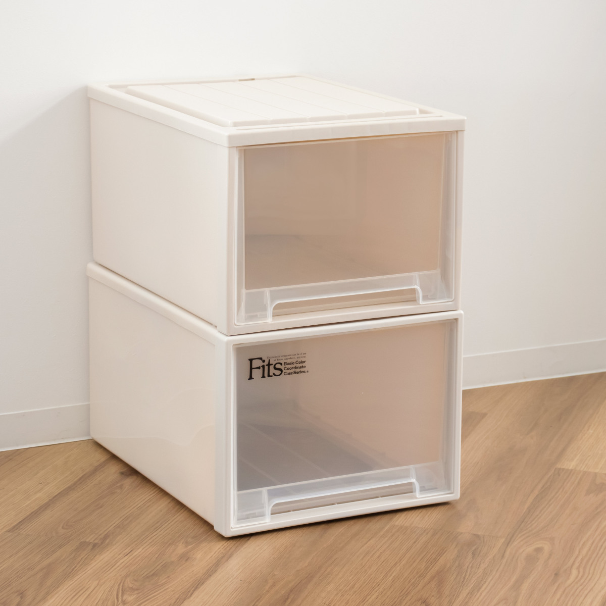 収納ケース 4個セット Fitsケースに積み重ねられる ビュートクローゼット 30 引き出し クローゼット ( 収納 衣装ケース クローゼット収納 積み重ね 幅39 奥行53 高さ30 天馬 日本製 クローゼット収納ケース )