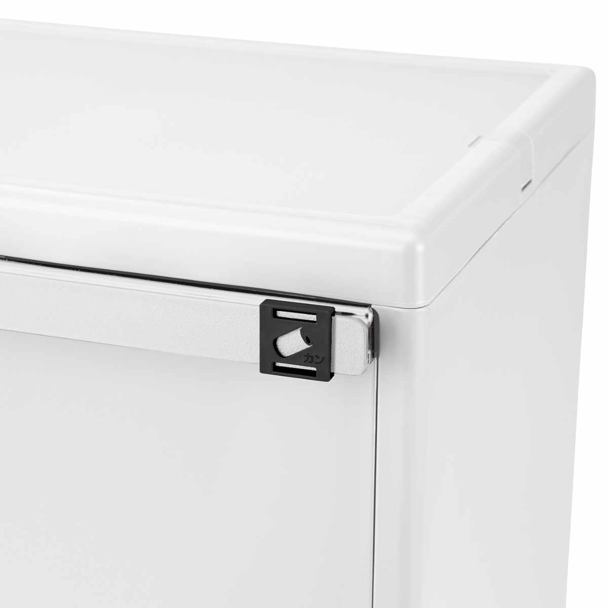 ゴミ箱 45L ホワイトラッシュ 多段 分別 ( ごみ箱 45リットル 3段 縦型 フラップ ふた付き スリム 省スペース キッチン キャスター付き 最大6分別 フック付き 隙間 シンプル )