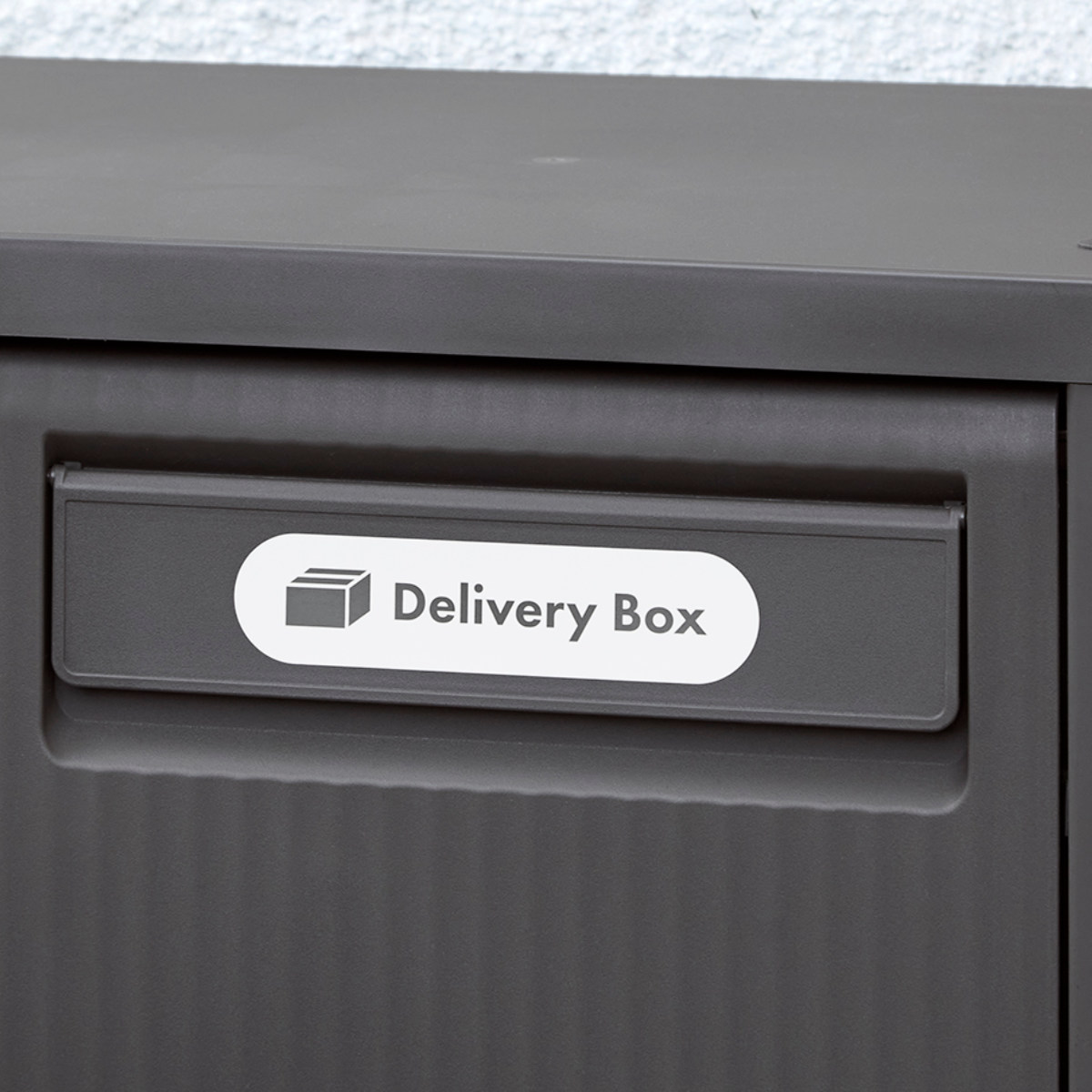 宅配ボックス 積み重ねても受け取れる宅配ボックス ( 宅配 ボックス ポスト一体型 ポスト 宅配ポスト 一戸建て用 スタッキング 1段 据え置き 置き配用ボックス ステッカー 郵便 郵便受け 宅配BOX 戸建 屋外 ) 【ダークグレー】 ダークグレー