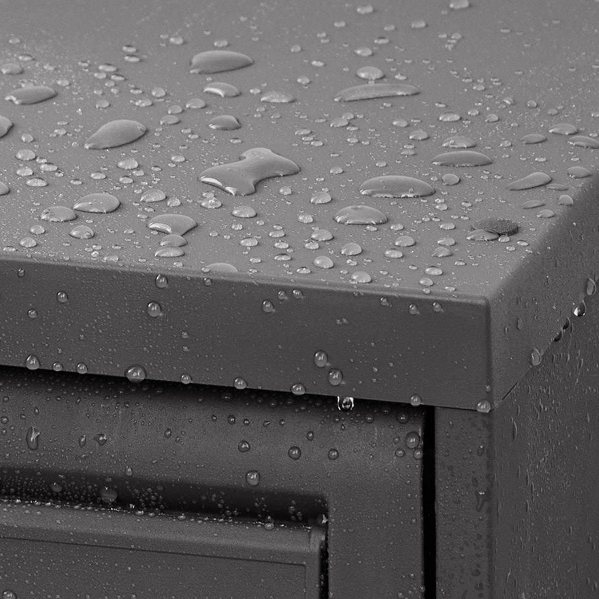 宅配ボックス 積み重ねても受け取れる宅配ボックス ( 宅配 ボックス ポスト一体型 ポスト 宅配ポスト 一戸建て用 スタッキング 1段 据え置き 置き配用ボックス ステッカー 郵便 郵便受け 宅配BOX 戸建 屋外 ) 【ダークグレー】 ダークグレー