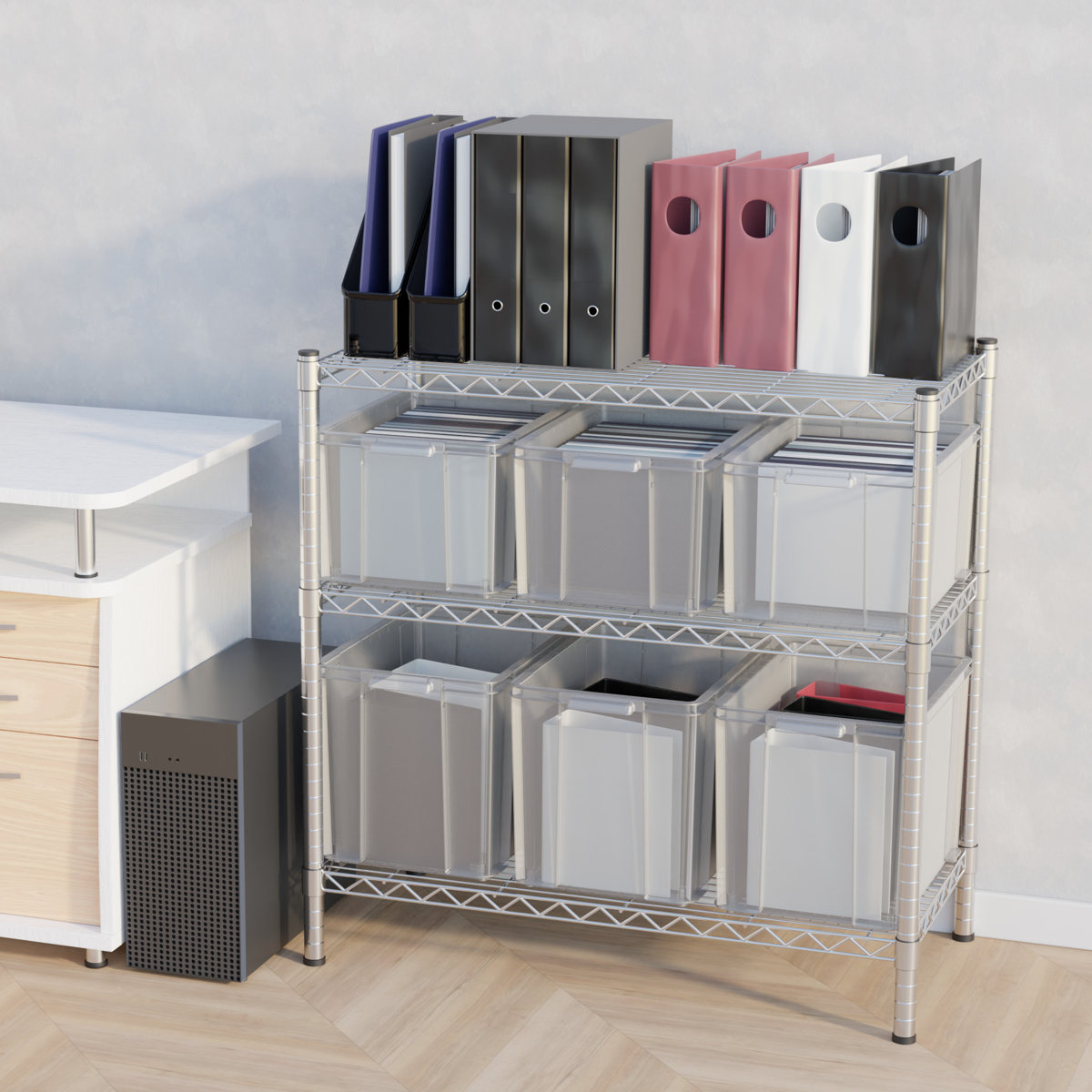 収納ボックス 3個セット ロックス BOX 660L 大容量 幅43×奥行65×高さ30.5cm フタなし ( 収納ケース 積み重ね 丈夫 頑丈 収納 日本製 衣装ケース ストッカー 保管 スタッキング 工具箱 整理整頓 )