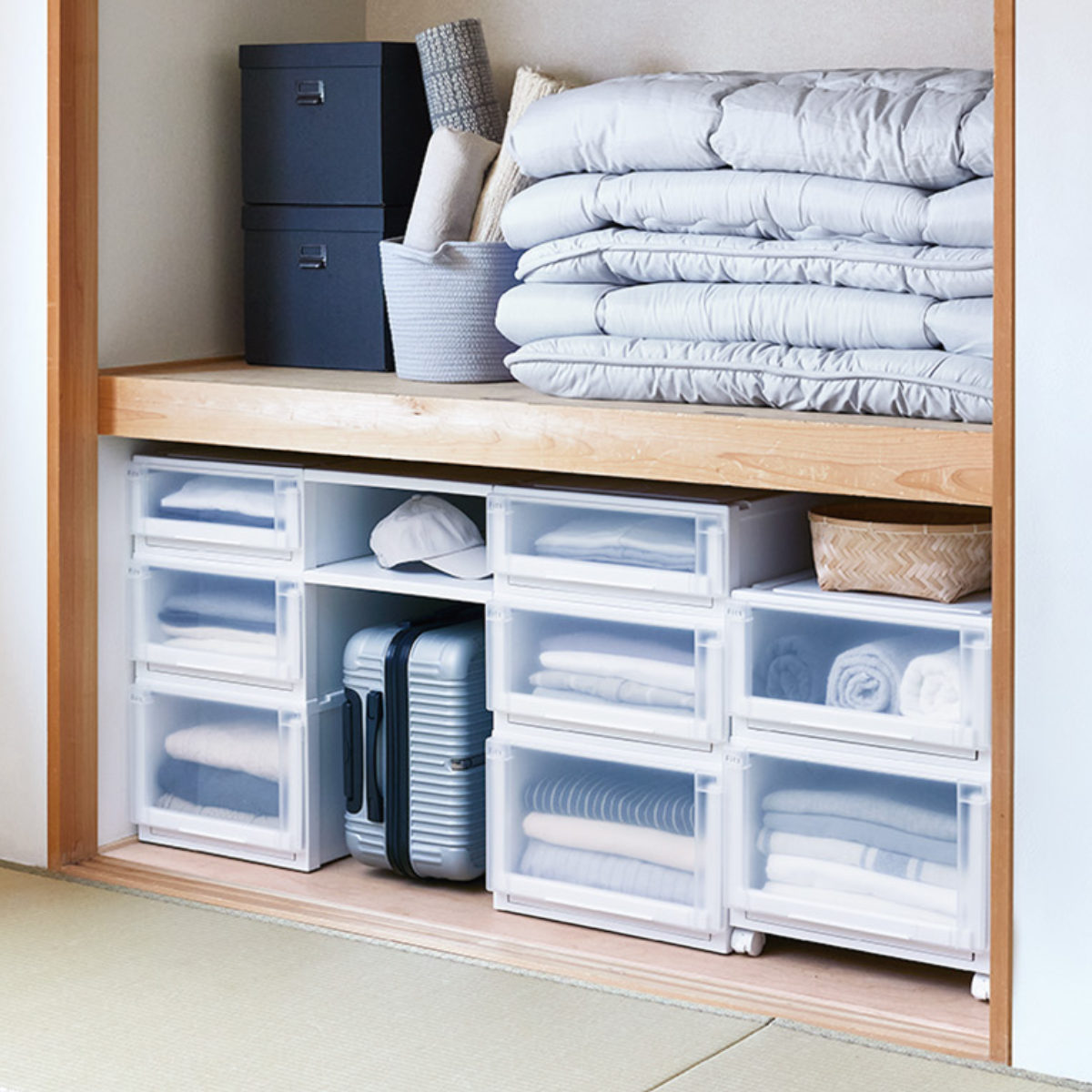 フィッツケース 押入れ 幅44×奥行74×高さ30cm 5個セット