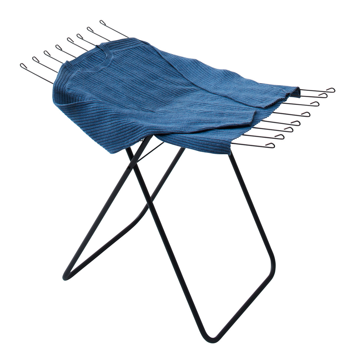 タオルスタンド ブラック ポーリッシュ タオルハンガースタンド ( PORISH タオル掛け 物干し インテリア物干し 洗濯 ランドリー フェイスタオル 16枚 平干し 室内物干し 折り畳み コンパクト )