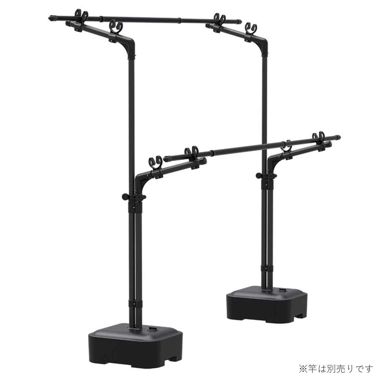 物干し ブロー台 ポーリッシュ ブラック 屋外 ベランダ ( PORISH 物干しスタンド ブロー台付き インテリア物干し 洗濯物干し 衣類 タオル 物干し台 大容量 高さ調節 屋外干し 外干し スタンド 黒 おしゃれ )