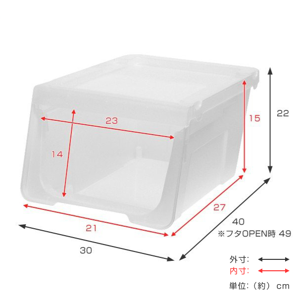 収納ボックス 前開き KABAKO カバコ スリム S 同色4個セット （ スタックボックス 収納ケース ストッカー プラスチック製 スリムサイズ  積み重ね 衣装ケース 衣類収納 おもちゃ箱 収納箱 スタッキング キャスター取付可 小物入れ フタ付き 蓋 ... - dショッピング