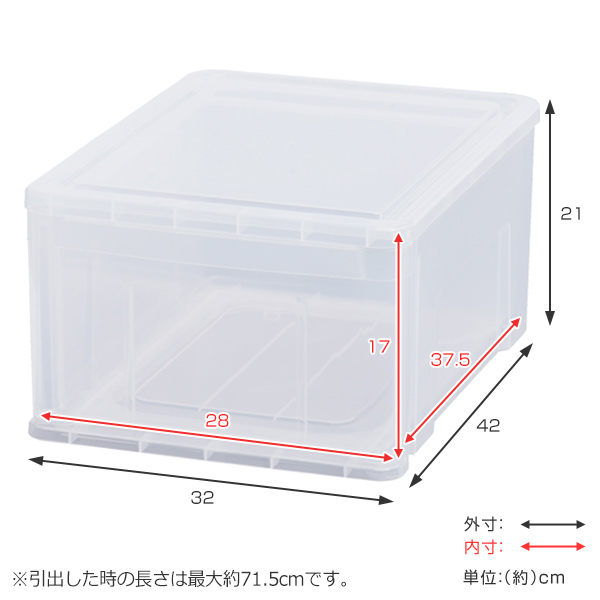 dショッピング |収納ボックス プレクシー ケース L B4 サイズ 日本製 4個セット （ 小物ケース 収納ケース レターケース レターボックス 書類 ケース 引き出し クリア 透明 小物 収納 小物入れ プラスチック 積み重ね ） | カテゴリ：収納ケースの販売できる商品 ...