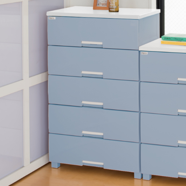 チェスト フィッツプラス 幅65×奥行41×高さ105cm F6505 5段 ピンク