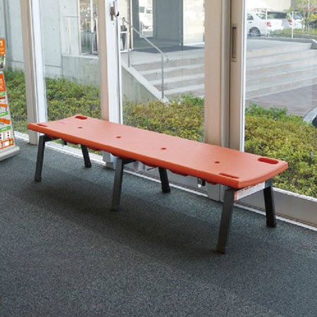 ベンチ レスキューボードベンチ 背なし 樹脂製 （ 法人限定 約180cm