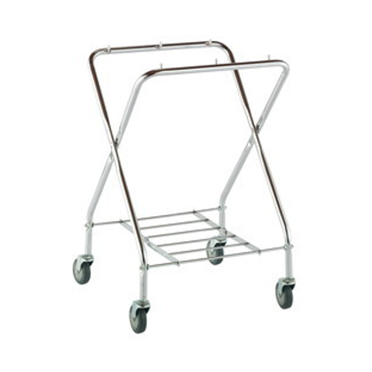 フレーム BMダストカー 本体 小 直径7.5cmキャスター ( 法人限定 台車 カート 132L用 折り畳み式 フレームのみ ゴミ箱 コンパクト 小型 業務用 ダストカート 運搬台車 スチール製 運搬 回収 )