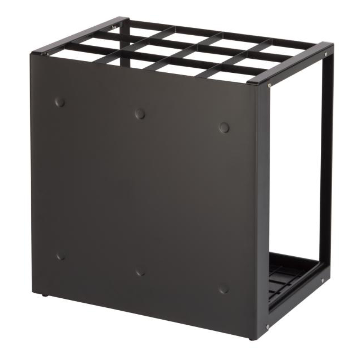 傘立て 36本用 パネル傘立 ( 法人限定 傘たて 業務用 玄関収納 傘 スチール製 長傘 収納 アンブレラ スタンド 省スペース シンプル 黒 白 おしゃれ ) 【ブラック】 ブラック