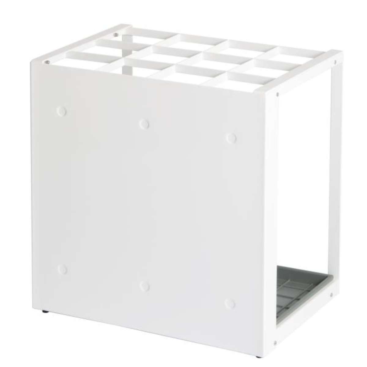 傘立て 36本用 パネル傘立 ( 法人限定 傘たて 業務用 玄関収納 傘 スチール製 長傘 収納 アンブレラ スタンド 省スペース シンプル 黒 白 おしゃれ ) 【ブラック】 ブラック