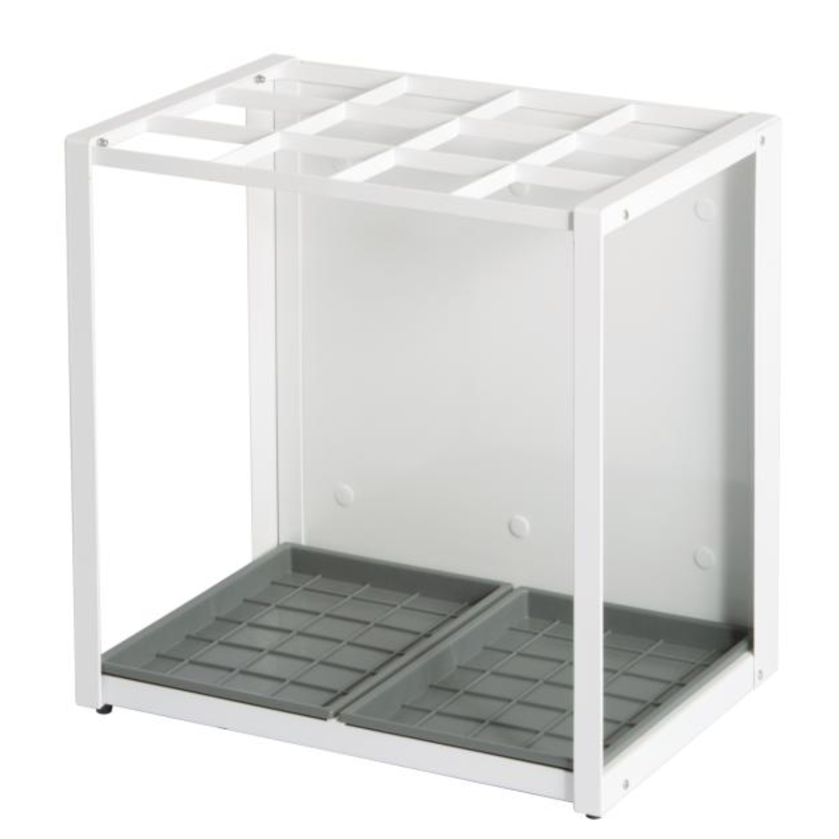 傘立て 36本用 パネル傘立 ( 法人限定 傘たて 業務用 玄関収納 傘 スチール製 長傘 収納 アンブレラ スタンド 省スペース シンプル 黒 白 おしゃれ ) 【ブラック】 ブラック