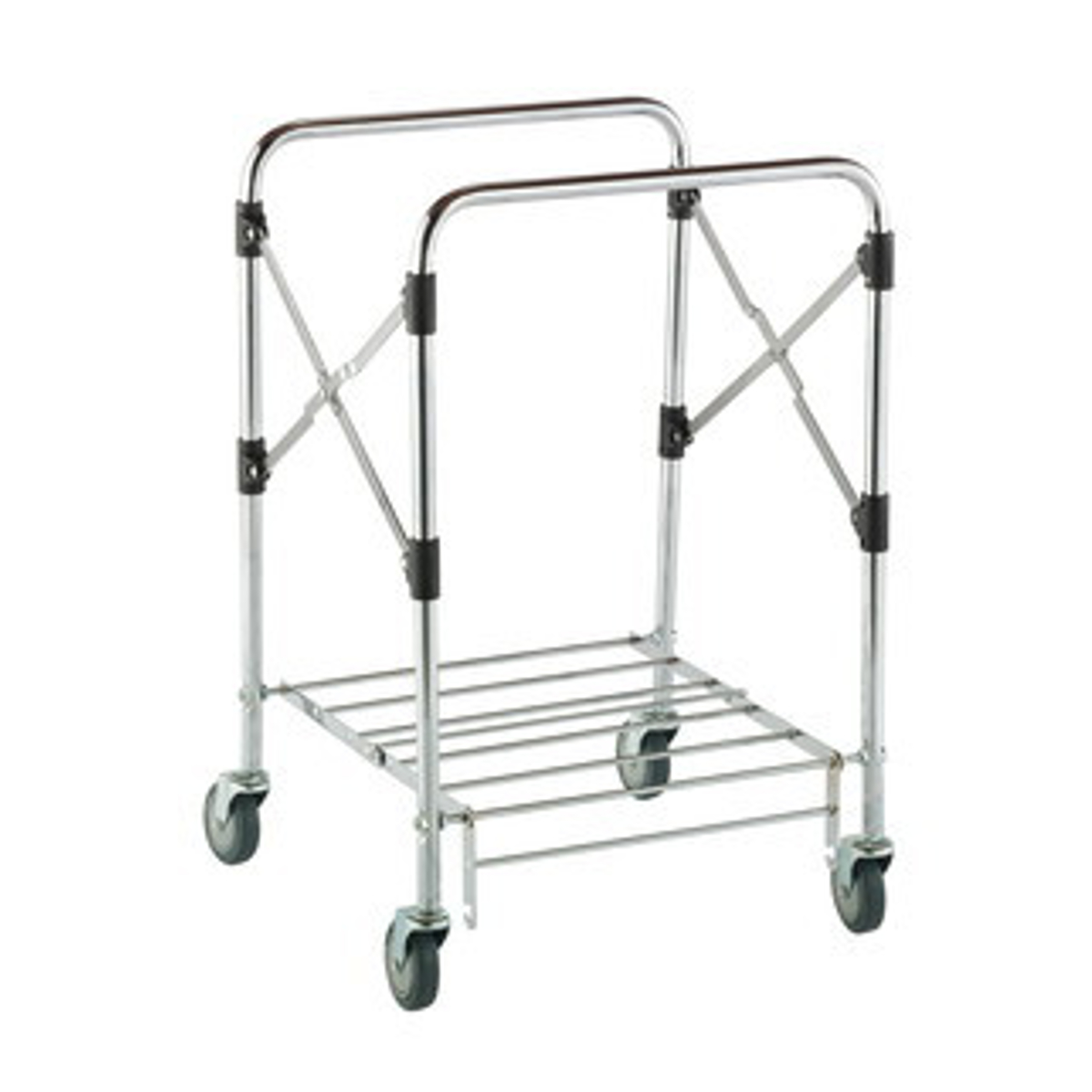 カート スタンディングカート 本体 小 直径10cmキャスター ( 法人限定 台車 フレーム 121L用 折り畳み式 連結可能 フレームのみ ゴミ箱 業務用 ダストカート 運搬台車 スチール製 運搬 回収 )