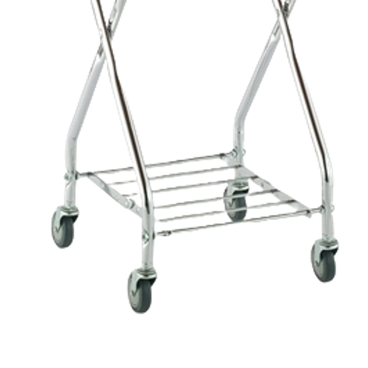 フレーム BMダストカー 本体 ミニ 直径7.5cmキャスター ( 法人限定 台車 カート 70L用 折り畳み式 フレームのみ ゴミ箱 コンパクト 小型 業務用 ダストカート 運搬台車 スチール製 運搬 回収 )