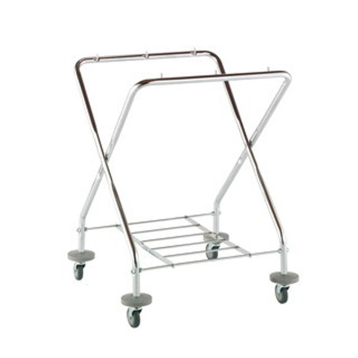 フレーム BMダストカー 本体 大 直径7.5cmキャスター バンパー付き （ 法人限定 台車 カート 236L用 折り畳み式 フレームのみ 傷防止 ゴミ箱 業務用 ダストカート 運搬台車 スチール製 運搬 回収 ）