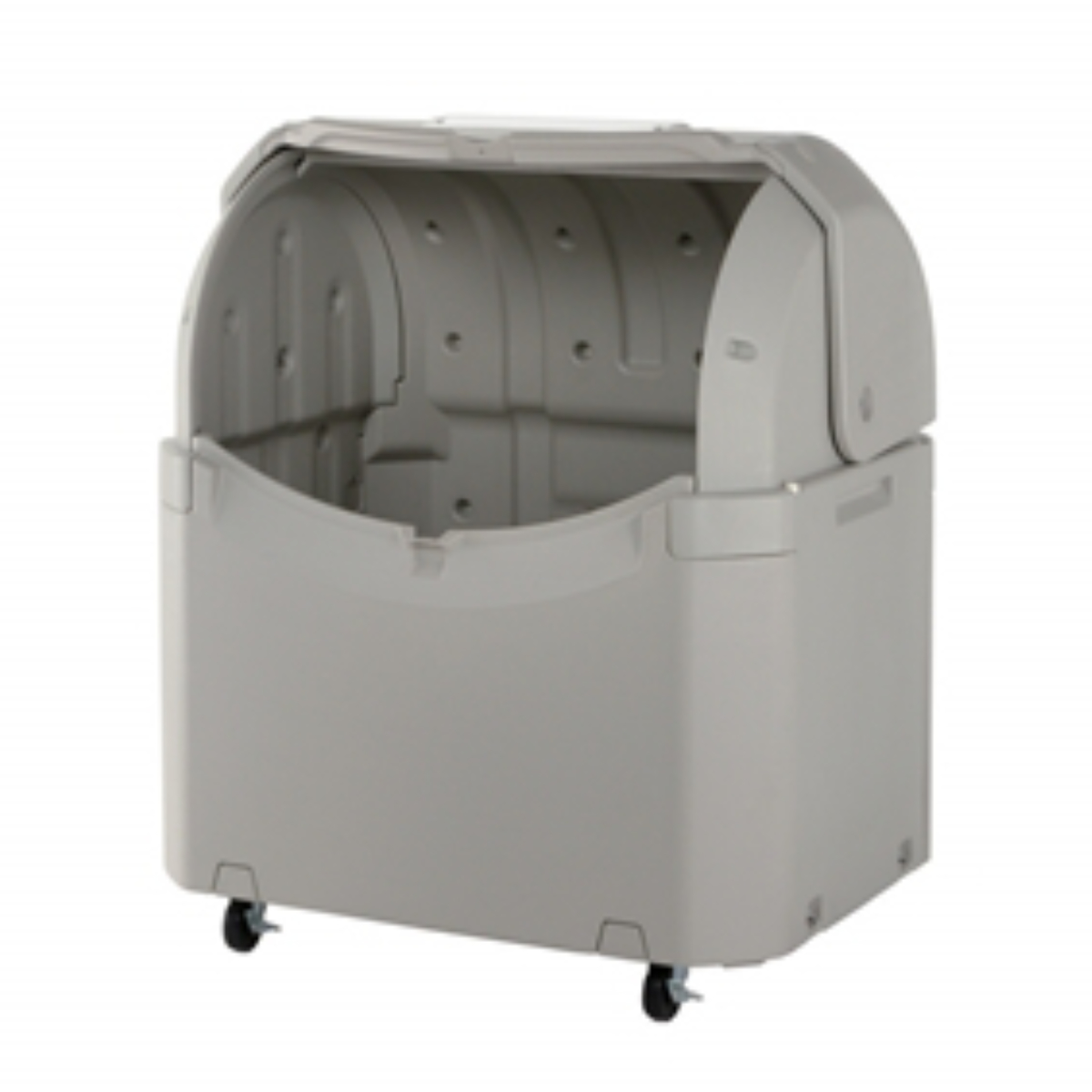 ゴミ箱 約500L ワイドペールST 500 キャスター付き ( 法人限定 ごみ箱 500リットル スライド蓋 カギ穴付き 排水口付き ストッパー付きキャスター 屋外収納 コンテナ 収納庫 ゴミ置き場 物置 保管庫 倉庫 鍵別売り )