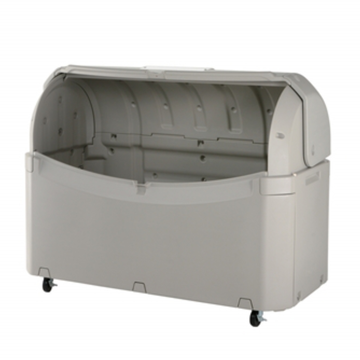 ゴミ箱 約800L ワイドペールST 800 キャスター付き ( 法人限定 ごみ箱 800リットル スライド蓋 カギ穴付き 排水口付き ストッパー付きキャスター 屋外収納 コンテナ 収納庫 ゴミ置き場 物置 保管庫 倉庫 鍵別売り )