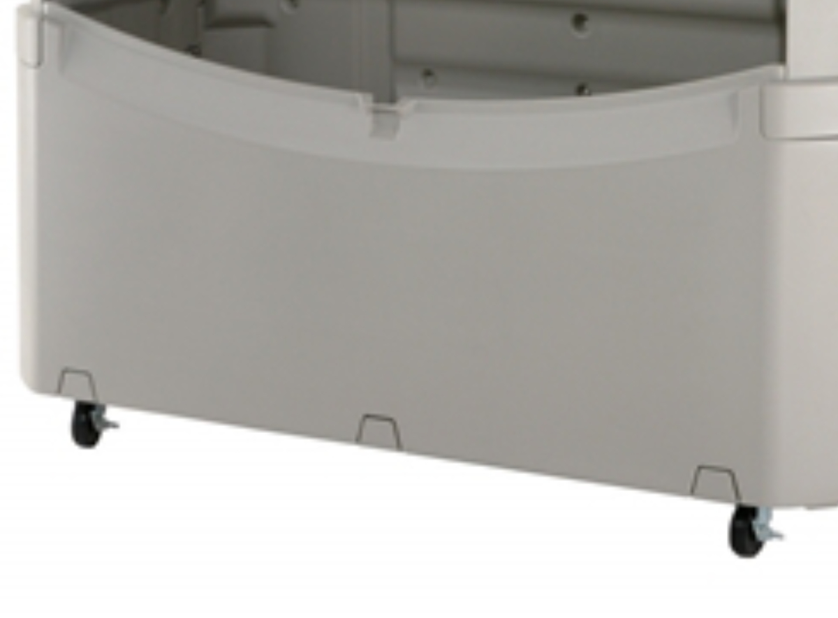 ゴミ箱 約800L ワイドペールST 800 キャスター付き ( 法人限定 ごみ箱 800リットル スライド蓋 カギ穴付き 排水口付き ストッパー付きキャスター 屋外収納 コンテナ 収納庫 ゴミ置き場 物置 保管庫 倉庫 鍵別売り )