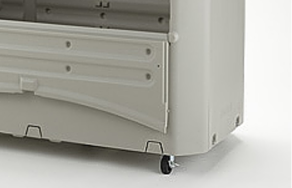 ゴミ箱 約1000L ワイドペールST1000 キャスター付き ( 法人限定 ごみ箱 1000リットル スライド蓋 カギ穴付き 排水口付き ストッパー付きキャスター 屋外収納 コンテナ 収納庫 ゴミ置き場 物置 保管庫 倉庫 鍵別売り )