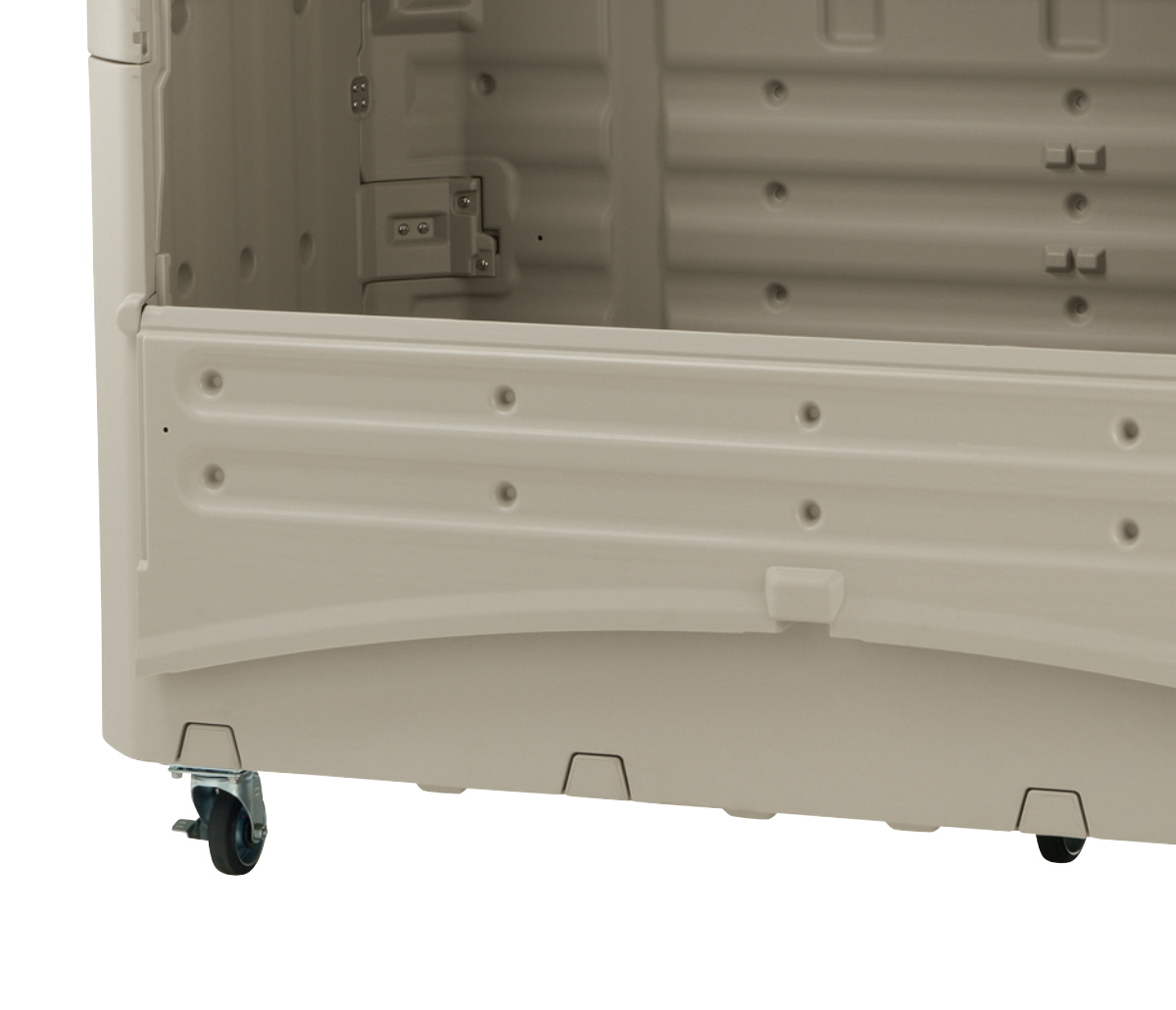 ゴミ箱 約1510L ワイドペール ST1500 キャスター付き ( 法人限定 ごみ箱 1510リットル スライド蓋 カギ穴付き 排水口付き ストッパー付きキャスター 屋外収納 コンテナ 収納庫 ゴミ置き場 物置 保管庫 倉庫 鍵別売り )