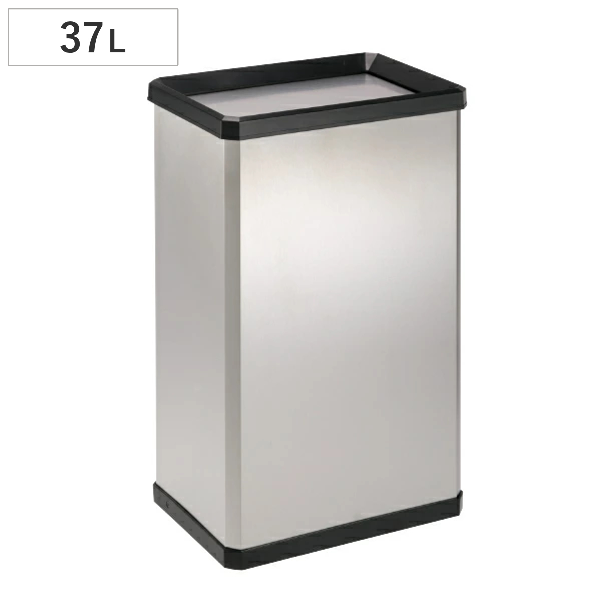 屋内用ゴミ箱 業務用ダストボックス 37L ステンフタ ステンターンボックス Lサイズ （ 法人限定 屋内用 スイング 業務用 ゴミ箱 ごみ箱 ステンレス製 ごみばこ ステンレス 37リットル オフィス 日本製 ）