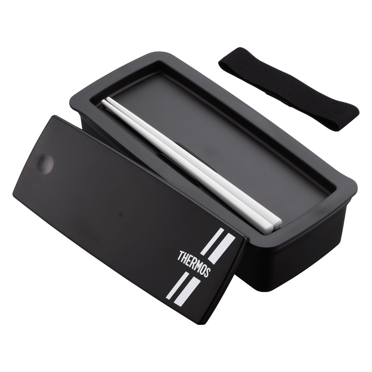 サーモス 弁当箱 1段 700ml フレッシュランチボックス ( THERMOS お弁当 レンジ対応 食洗機対応 ランチボックス メンズ 弁当 一段 食洗機OK レンジOK 一段弁当箱 箸 付き セット 仕切付き 男子 シンプル )