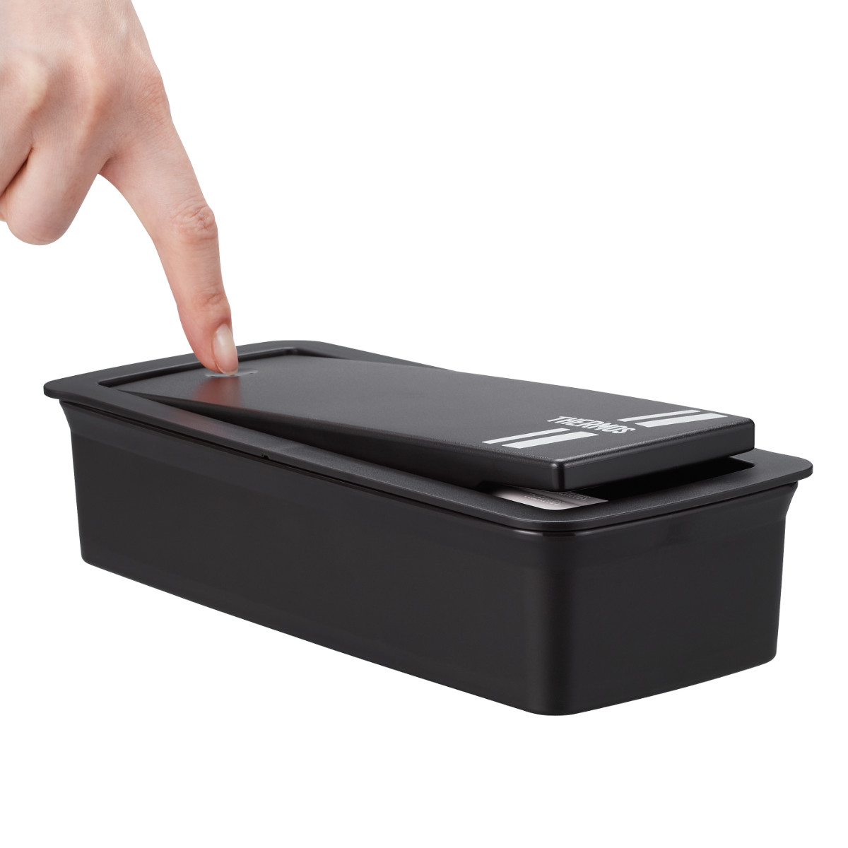 サーモス 弁当箱 1段 700ml フレッシュランチボックス ( THERMOS お弁当 レンジ対応 食洗機対応 ランチボックス メンズ 弁当 一段 食洗機OK レンジOK 一段弁当箱 箸 付き セット 仕切付き 男子 シンプル )