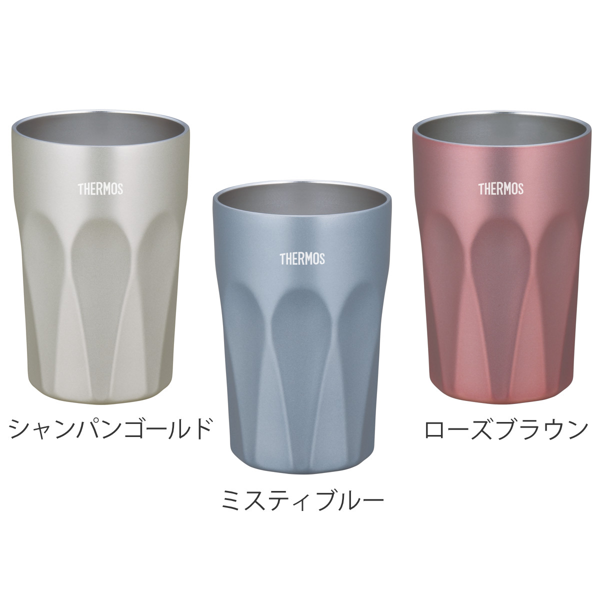 サーモス 真空断熱 タンブラー 400ml ( THERMOS ステンレス 食洗機対応 ステンレスタンブラー ステンレス製 保温 保冷 コップ おしゃれ かわいい カップ 真空断熱構造 結露しにくい リラックスタイム ) 【ミスティブルー】 ミスティブルー