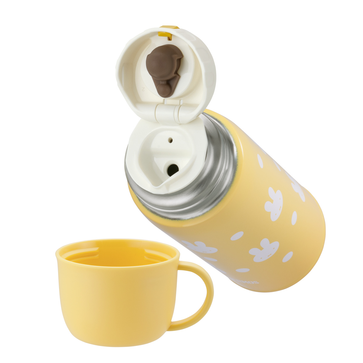 サーモス 水筒 600ml 真空断熱2ウェイボトル FJJ-602WF ( THERMOS 保温 保冷 子供 ワンタッチ ステンレスボトルル スポーツ飲料対応 0.6L 2way 直飲み コップ飲み スポーツドリンク対応 スポーツボトル ダイレクト ボトル キッズ ) 【ブルーブラウン】 ブルーブラウン