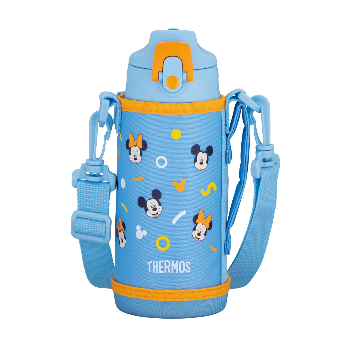 サーモス 水筒 600ml 真空断熱2ウェイボトル FJJ-602WF ( THERMOS 保温 保冷 子供 ワンタッチ ステンレスボトルル スポーツ飲料対応 0.6L 2way 直飲み コップ飲み スポーツドリンク対応 スポーツボトル ダイレクト ボトル キッズ ) 【ブルーブラウン】 ブルーブラウン