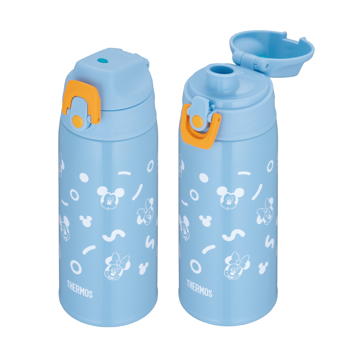 サーモス 水筒 600ml 真空断熱2ウェイボトル FJJ-602WF ( THERMOS 保温 保冷 子供 ワンタッチ ステンレスボトルル スポーツ飲料対応 0.6L 2way 直飲み コップ飲み スポーツドリンク対応 スポーツボトル ダイレクト ボトル キッズ ) 【ブルーブラウン】 ブルーブラウン